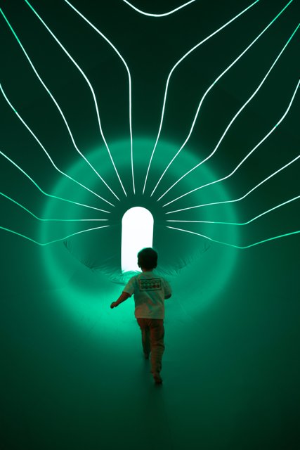 Journey Through the Neon Tunnel