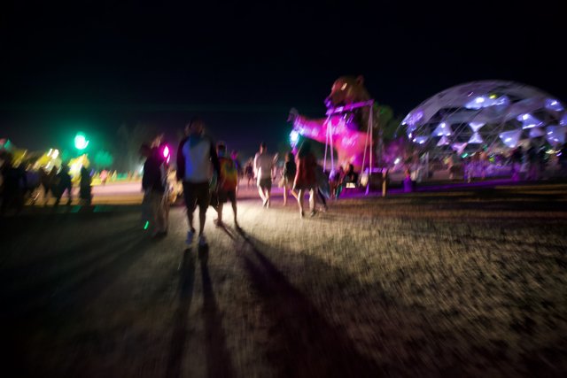 Night Walk at Coachella Festival