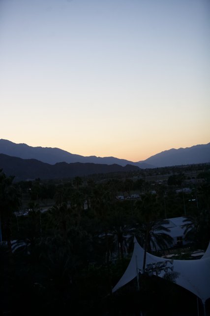 Sunset View from Coachella Balcony