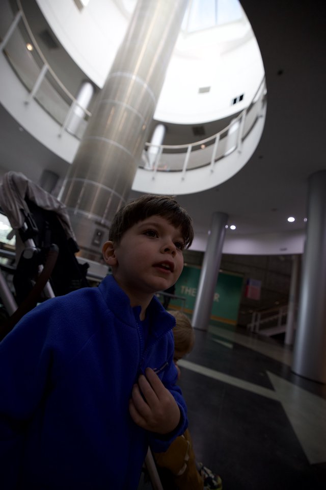 Young Visitor Explores Chabot Space and Science Center