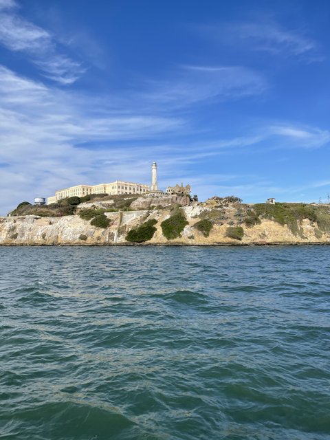 Towering Beacon of Alcatraz Island