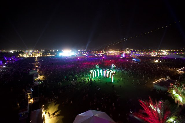 Illuminating Coachella Crowd