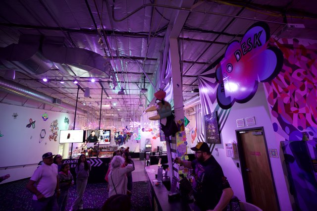 Interactive Art Installation at Contemporary Gallery Space