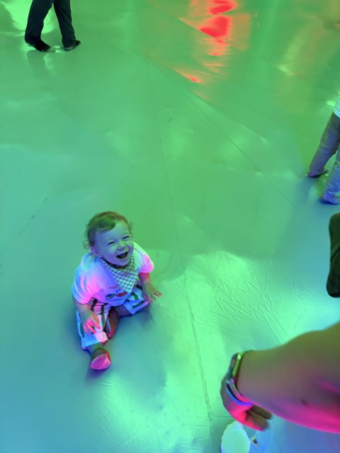 Joyful Moments in Neon