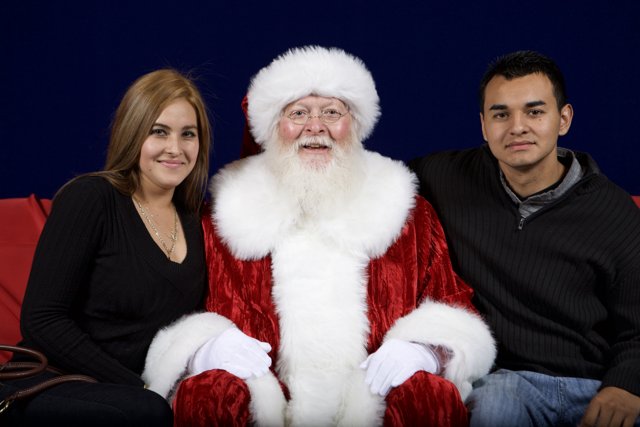 Festive Trio with Santa!