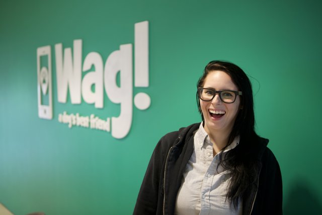 Glasses and Grins at the Wag Logo