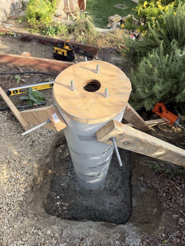 Concrete Pier Foundation Installation with Sonotube Form