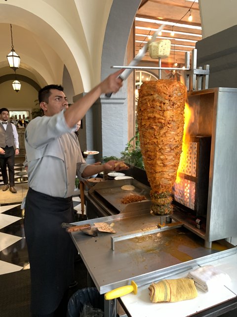 Grilling a Shawarma Feast