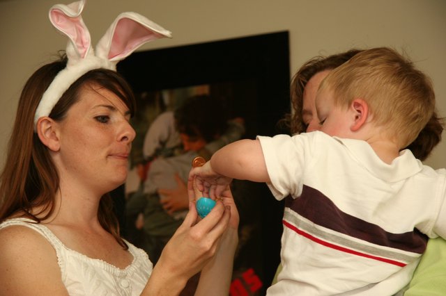 Easter Bunny Mom Shares Holiday Joy with Toddler