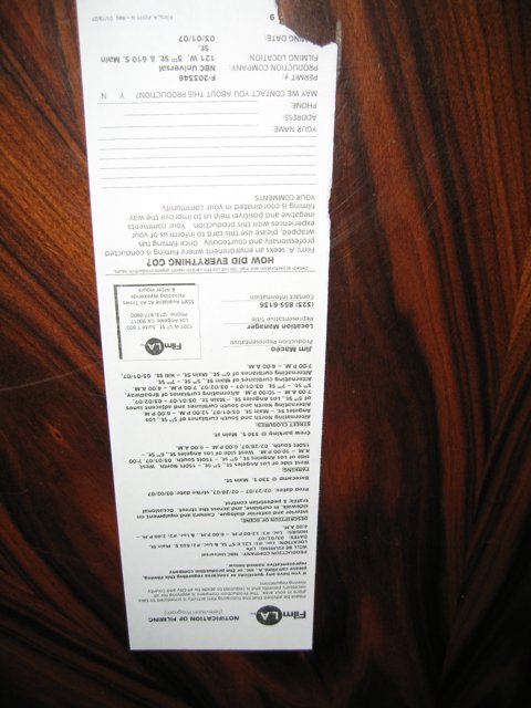 Receipt Attached to White Paper