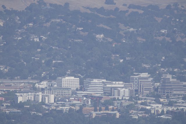 Hazy Bay Area Cityscape from Mount Diablo