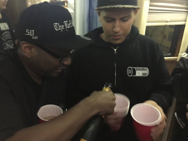 Sipping in Black Hats