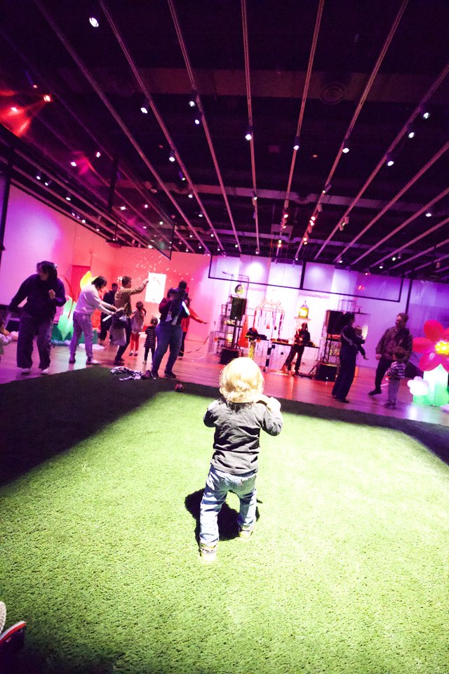 Child Watching Baby Rave at Asian Art Museum