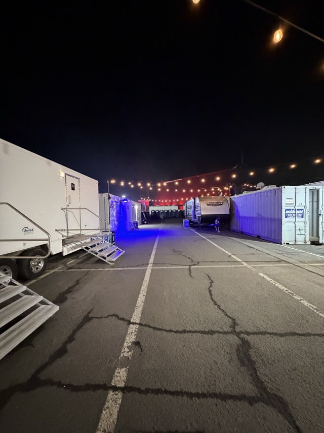 Behind the Scenes: Concert Venue Setup at Dawn