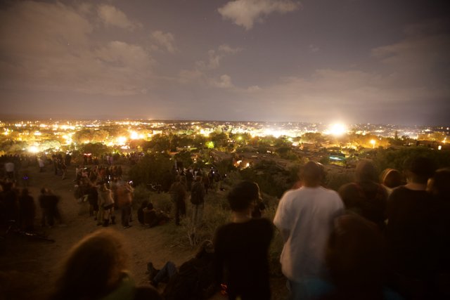 Night Sky Flare at Santa Fe Fiestas