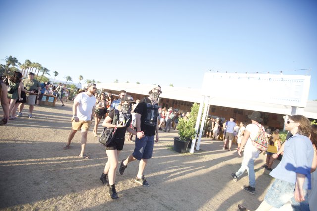 Walking Through the Crowd at Coachella