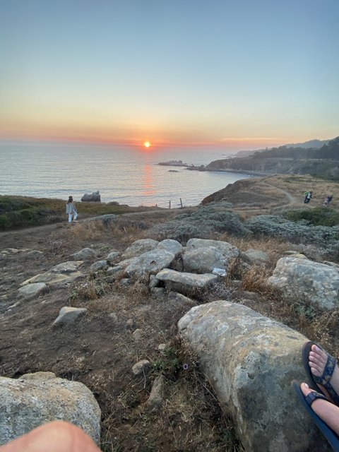 Sunset at Jenner Rocks