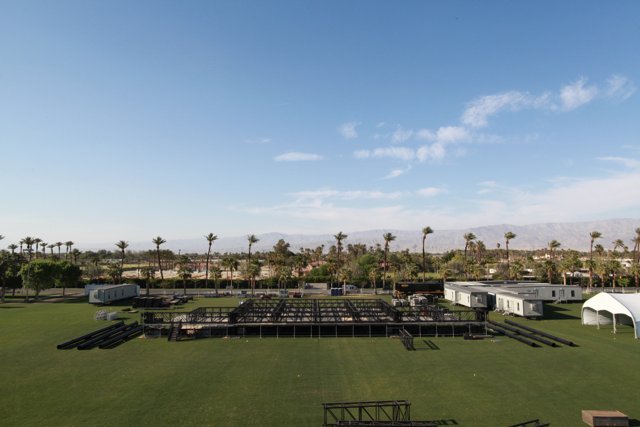 Coachella Weekend 2: Aerial View of Tent and Field