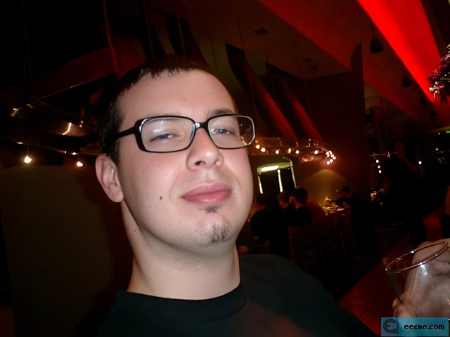 Portrait of Dave B. Enjoying a Drink at a Hip Urban Bar