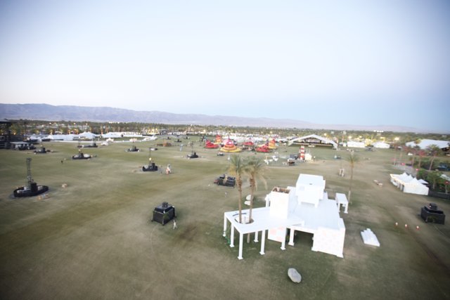 Aerial View of Coachella Weekend 2