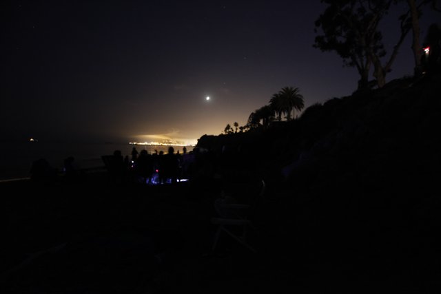 Nighttime Beach Gathering