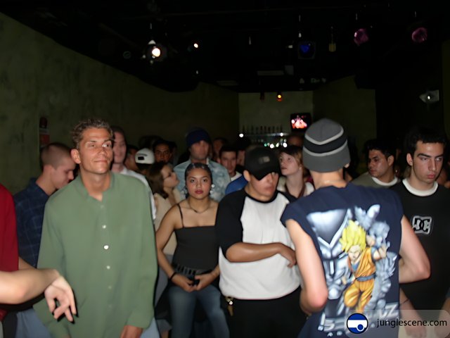 Nightclub Crowd at Disco Dance Floor
