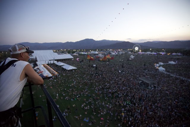 Overlooking the Crowd at Coachella
