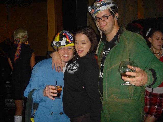 Halloween Party Trio in Costume Headgear 2004
