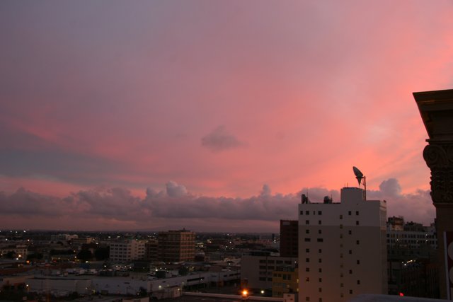 Majestic Sunset Skies Over the City </br>