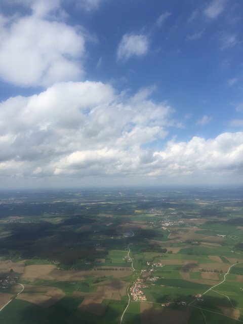 Flying over the Bavarian Countryside