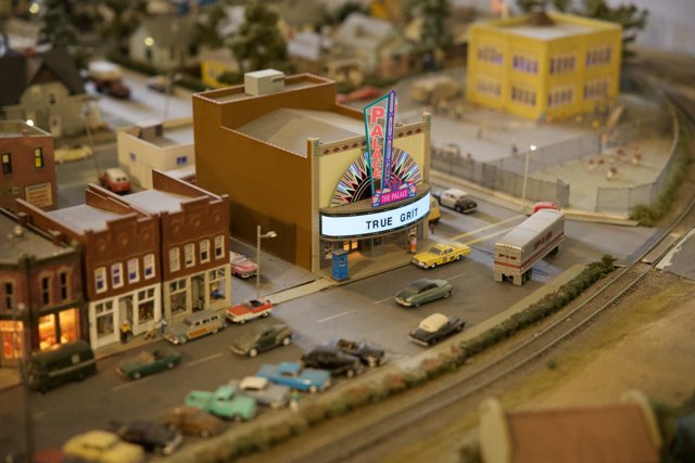 Miniature Cityscape: A Metropolis in Motion