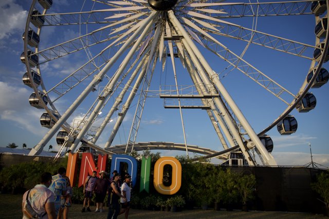 Coachella Vibes: Fun Under the Ferris Wheel