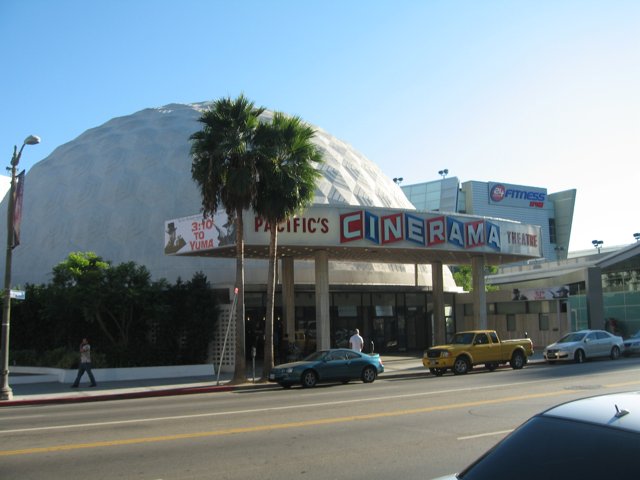 Dome-Shaped Cinema Building at a City Center