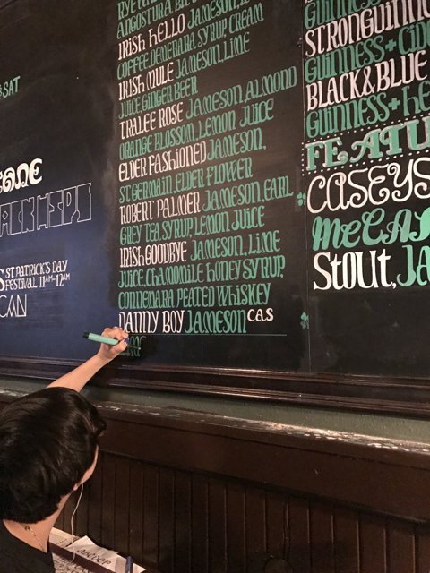 Writing Out the Menu