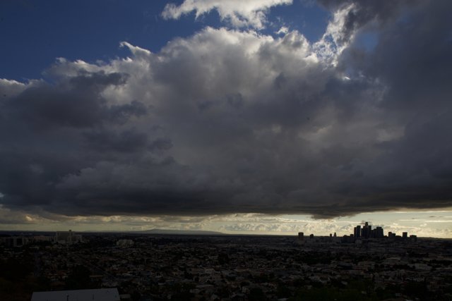 Storm Brewing Over The City Of Angels