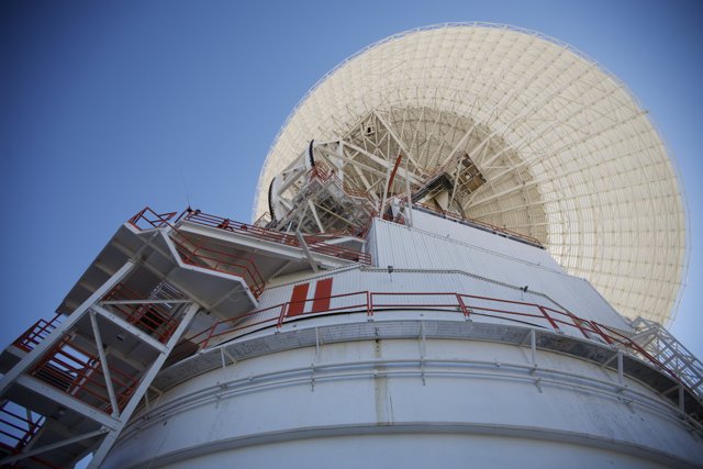 High Above the Sky: The Majestic Radio Telescope Antenna