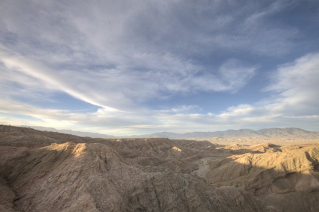 Majestic View of Anza Borrego's Mountains and Desert
