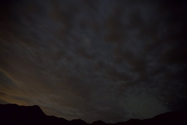 Starry Night Sky over the Desert