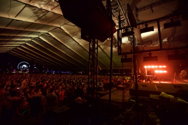 Energized Crowd at Coachella 2012 Rock Concert