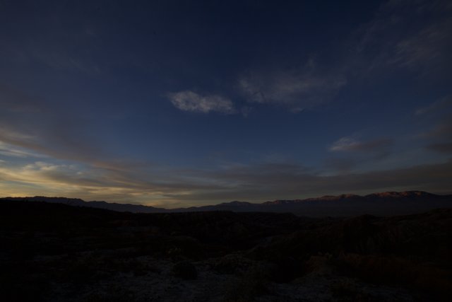 Mountain Sunset in Death Valley