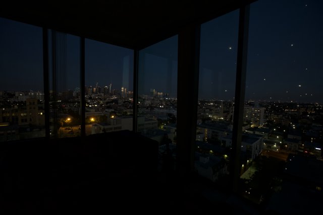 A Nighttime View of the Urban Metropolis