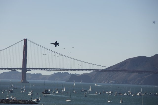 Jet Over The Bay