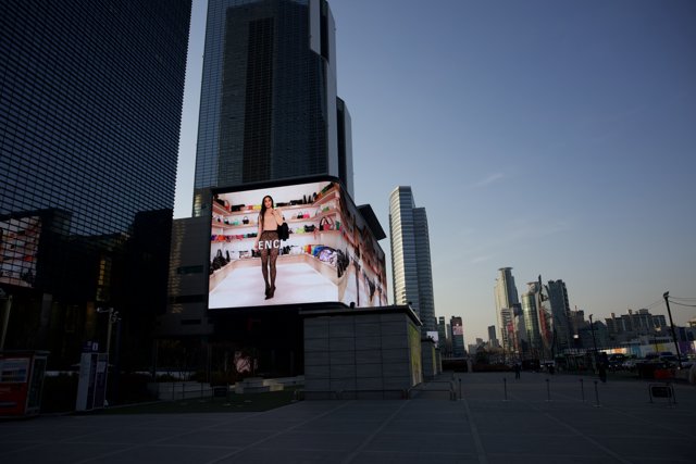 Electronic Billboard in Urban Korea