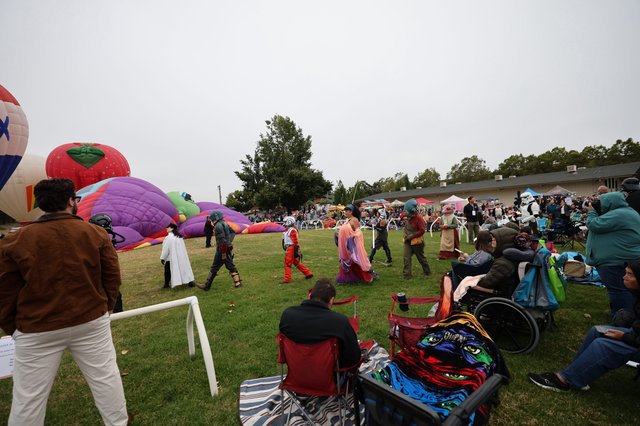 Star Wars Cosplayers Parade at Hot Air Balloon Festival