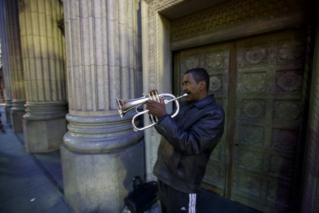 Trumpeter on the Streets