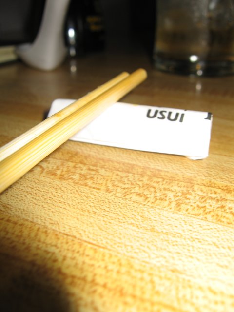 Wooden Chopsticks on Table