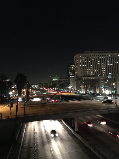 Night Traffic on the LA Freeway