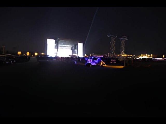 Nighttime Metropolis Concert Stage
