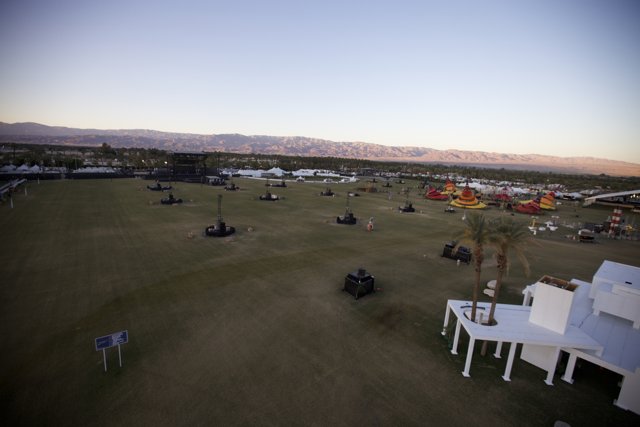 The Vast Coachella Festival Grounds from Above