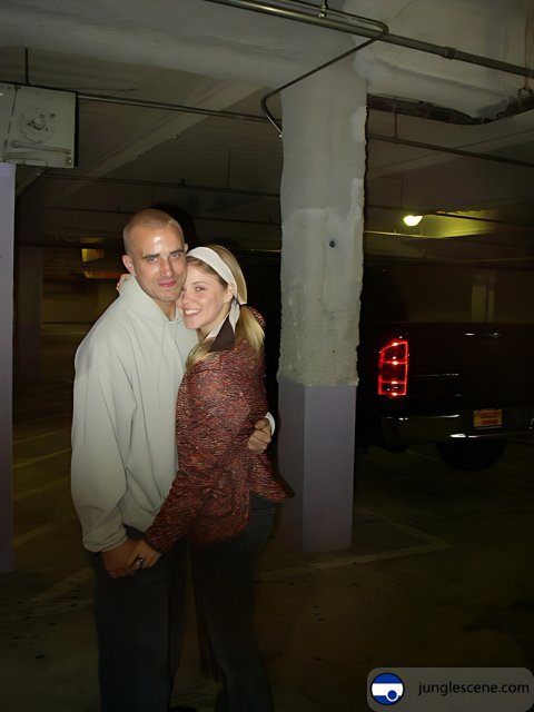 Embrace in the Parking Garage